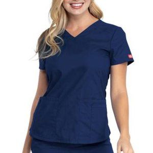 Dark BlueWomen's Scrub Top - Dickies Brand Size xL